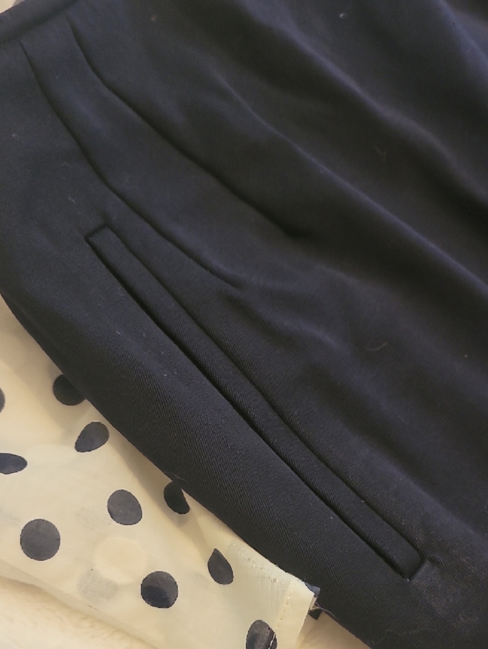 Liz Claiborne Navy Tailored Pencil Skirt - Picture 3 of 8